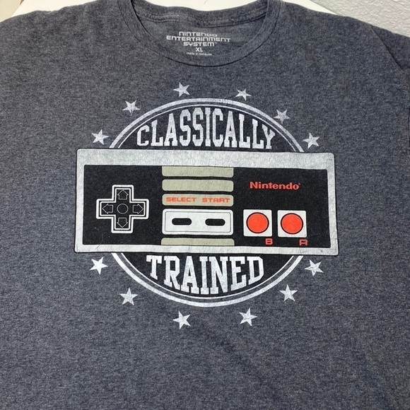 Nintendo Other - Nintendo Vintage Graphic Tee Gray XL